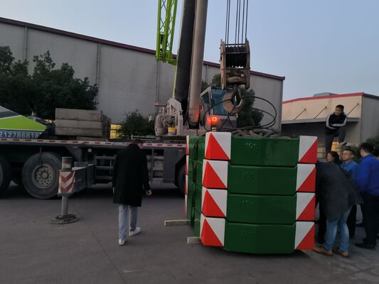 Piezas de hierro de fundición de arena de alta calidad OEM Contrapeso de 10 toneladas para grúa