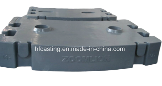 Contrapeso de hierro fundido GG150 gris fundido en arena OEM para maquinaria de ingeniería