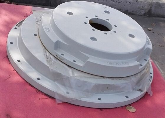 OEM de alta calidad 800 kg de arena de hierro fundido contrapeso de rueda para maquinaria de ingeniería