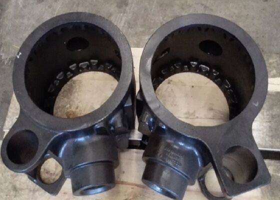OEM de alta calidad hierro fundido de arena con exactitud de las dimensiones de la cabeza del motor piezas de fundición con pintura de acabado
