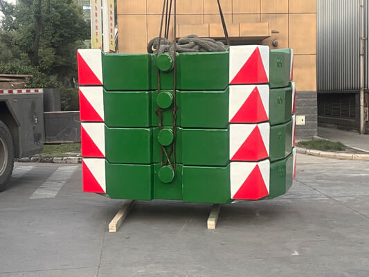Pintura de acabado de contrapeso de grúa de alta calidad OEM de 10 toneladas con dimensión precisa TS16949