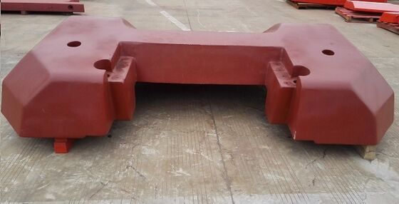 Contrapeso de hierro gris de alta calidad OEM de 14 toneladas con pintura de acabado para maquinaria de construcción