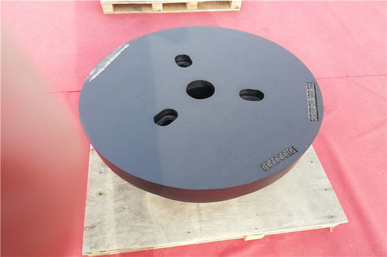 OEM de alta calidad 800 kg de arena de hierro fundido contrapeso de rueda para maquinaria de ingeniería