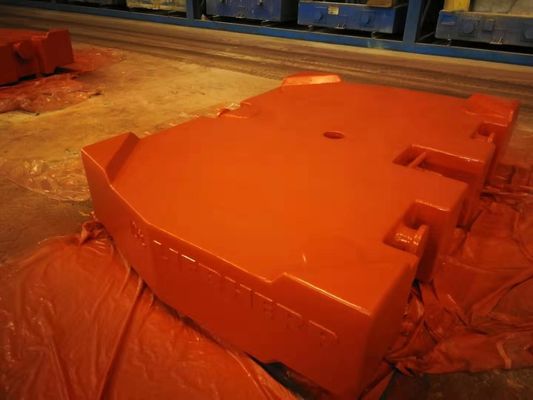 Los pesos contrarios de las grúas de Liebherr en cámara de vacío productos de la colada 10000 kilogramos