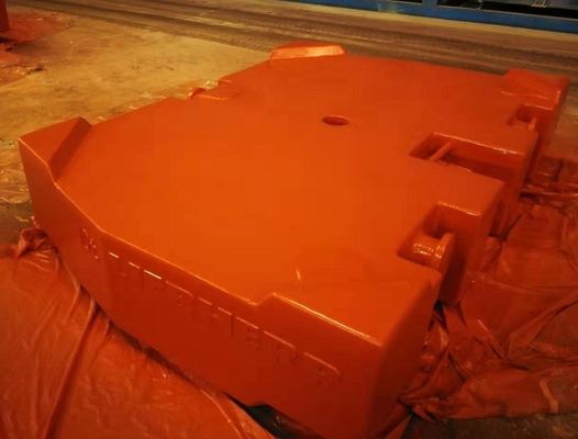 Ráfaga de tiro TS16949 Gray Iron 10000kg Crane Counterweight