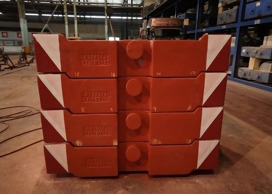Ráfaga de tiro TS16949 Gray Iron 10000kg Crane Counterweight