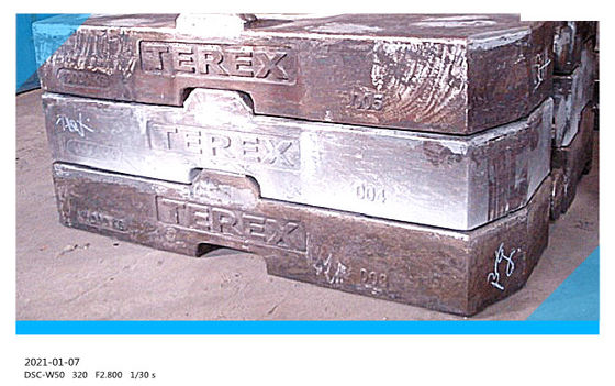 GG250 de pulido Crane Vacuum Cast Iron Counterweight