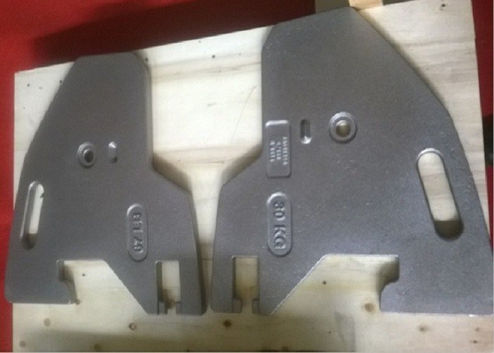 OEM de alta calidad de hierro fundido de arena contrapeso pequeño con superficie lisa para maquinaria industrial