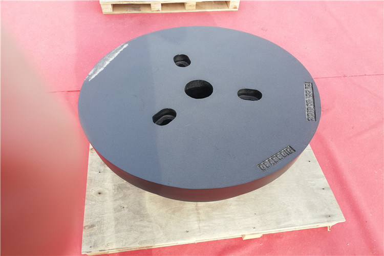 OEM de alta calidad 800 kg de arena de hierro fundido contrapeso de rueda para maquinaria de ingeniería