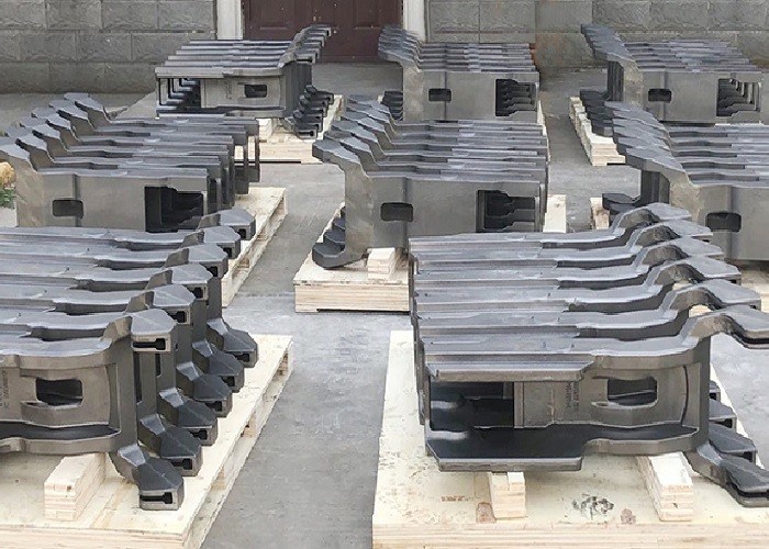 OEM de alta calidad de arena fundición de hierro piezas de mecanizado contrapeso para la plataforma de trabajo aéreo