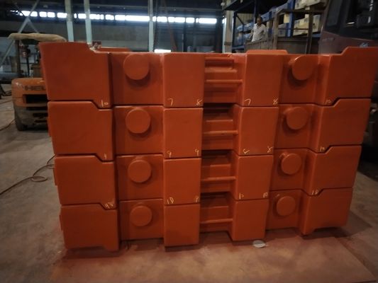 OEM de alta calidad 10000kg contrapeso de hierro fundido para grúa