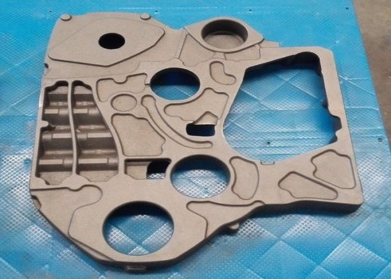 Caja de engranajes de fundición de hierro gris de alta calidad y tamaño preciso OEM, tratamiento superficial de granallado